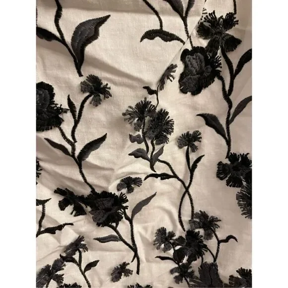 Anthropologie - Sabrina Puff-Sleeve Applique Mini Dress size 12 - Picture 10 of 15